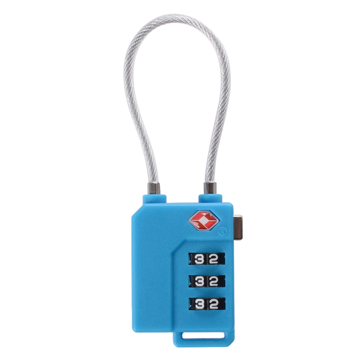 TSA 缳  3 ڸ    ȭ  ȣ ڵ  ڹ Ķ/TSA Resettable 3 Digit Combination Travel Suitcase Luggage Bag Password Code Lock Padlock Blue
